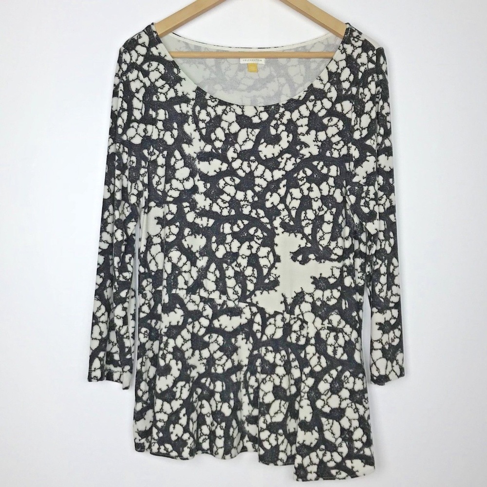 Anthro Leifsdottir Webbed Tales Peplum Knit Top